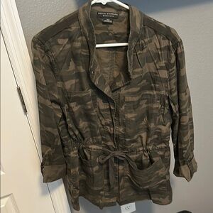 Social Standard by Sanctuary Women's Green Camouflage Utility Jacket